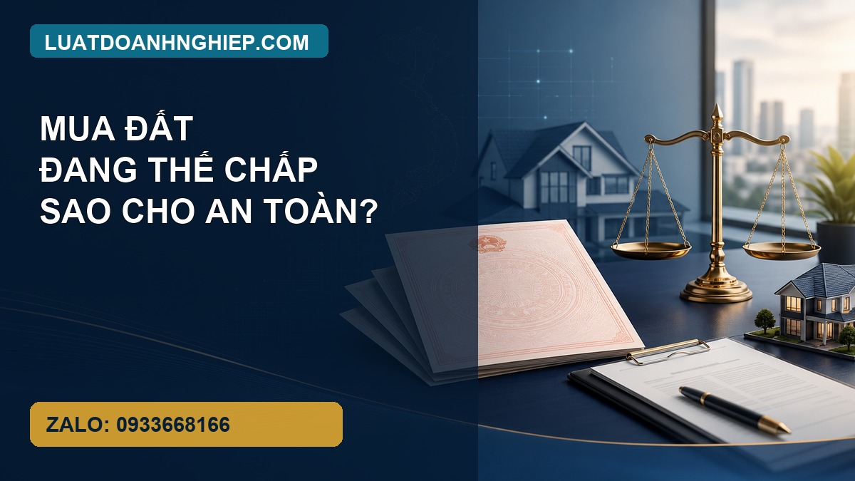 Mua đất đang thế chấp ngân hàng: Quy trình thanh toán và giải chấp an toàn