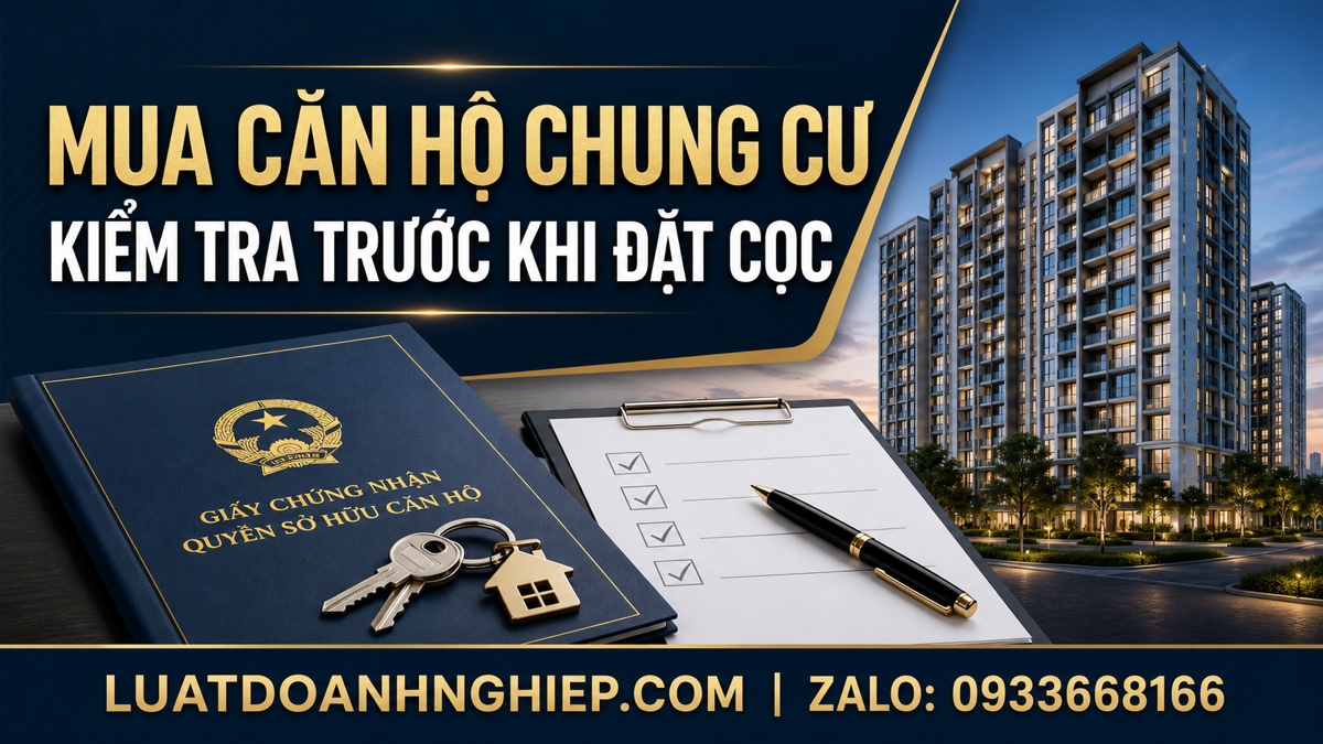 Mua căn hộ chung cư đã có sổ hồng: 10 nội dung phải kiểm tra trước khi đặt cọc